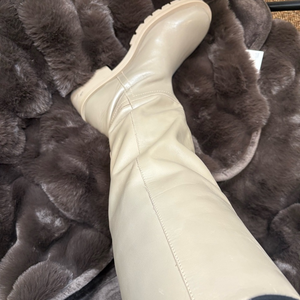 Zara high leather Boots. Taupe. Size 41. - Picture 15 of 16